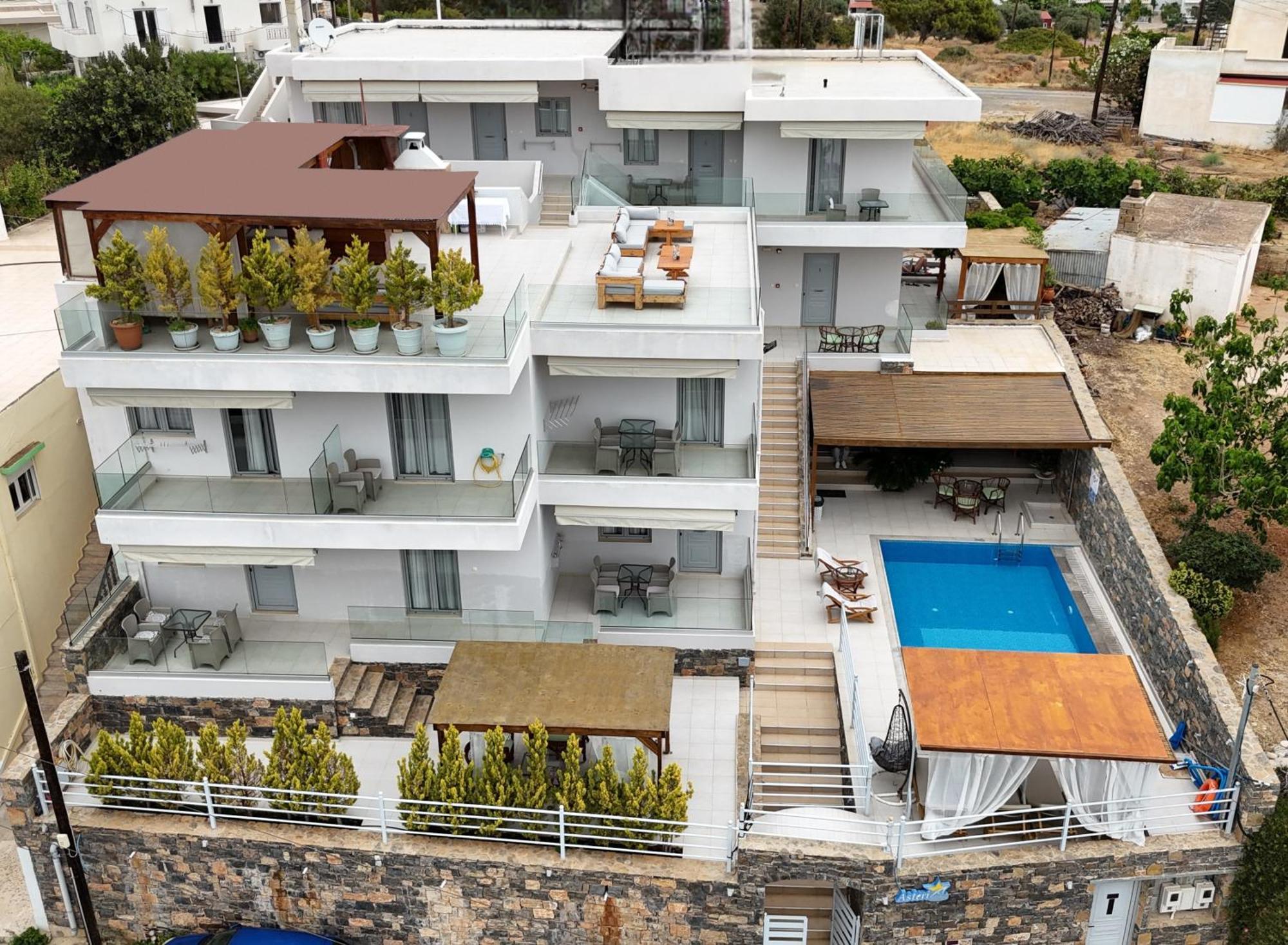 Asteri Apartments Und Studios Makriyialos Bagian luar foto